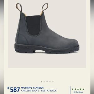 Blundstone #587 Women’s Classics Chelsea Boot in Rustic Black
